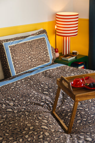 karavan clothing planet homeware collection fall winter 25 26 pillow case set leopard