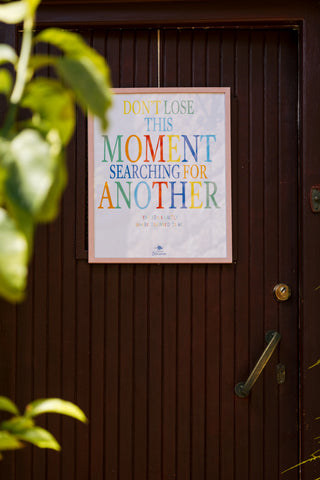 karavan clothing planet homeware collection spring summer 25 art print don't lose this moment searching for another