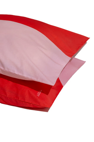 karavan clothing planet homeware collection spring summer 25 pillow case red pink