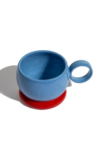 karavan clothing fashion spring summer 25 planet karavan donut coffee mug light blue