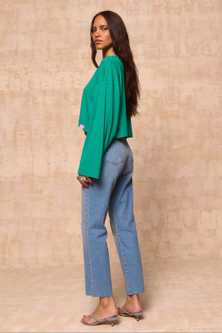 karavan clothing fashion krvn spring summer 26 nai collection avery crop top green