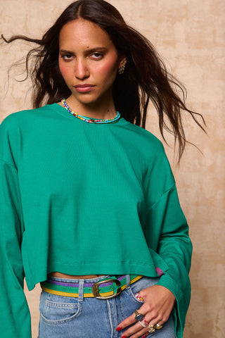 karavan clothing fashion krvn spring summer 26 nai collection avery crop top green