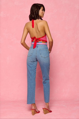 karavan clothing fashion spring summer 26 nai collection felicia knitted top pink red