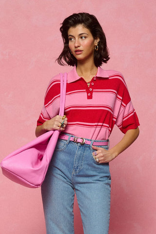 karavan clothing fashion spring summer 26 nai collection nessa belt leather pink