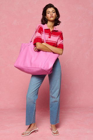 karavan clothing fashion spring summer 26 nai collection leather bag pink