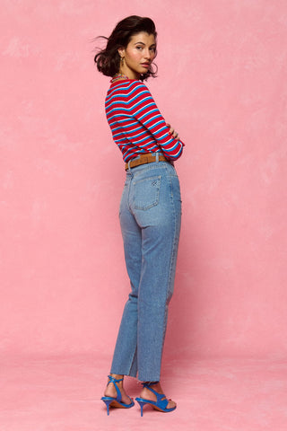 karavan clothing fashion spring summer 26 nai collection elif jeans light blue