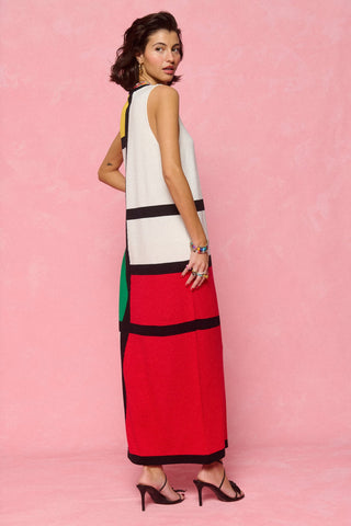 karavan clothing fashion spring summer 26 nai collection josephine knitted dress black red yellow green