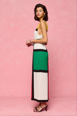 karavan clothing fashion spring summer 26 nai collection josephine knitted dress black red yellow green