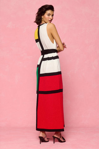 karavan clothing fashion spring summer 26 nai collection josephine knitted dress black red yellow green