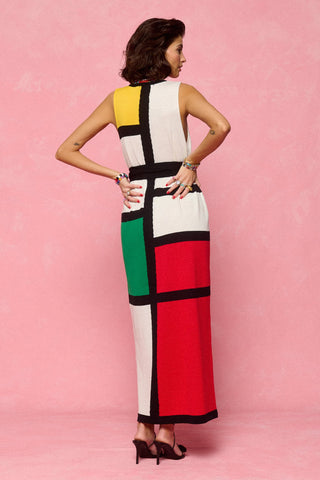 karavan clothing fashion spring summer 26 nai collection josephine knitted dress black red yellow green