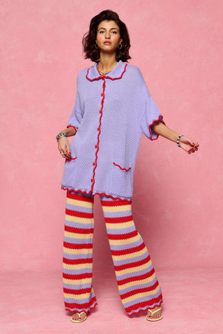 karavan clothing fashion spring summer 26 nai collection hilary knitted shirt lilac