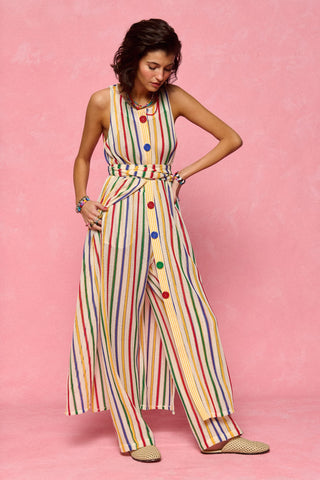 karavan clothing fashion spring summer 26 nai collection emine trousers off white multicolor stripes