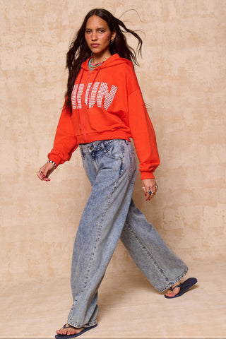 karavan clothing fashion krvn spring summer 26 nai collection mabel zip hoodie tomato red