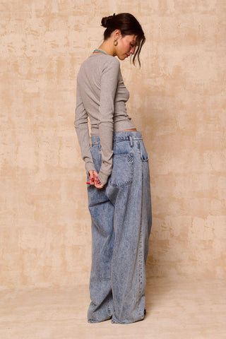 karavan clothing fashion krvn spring summer 26 nai collection magda top grey