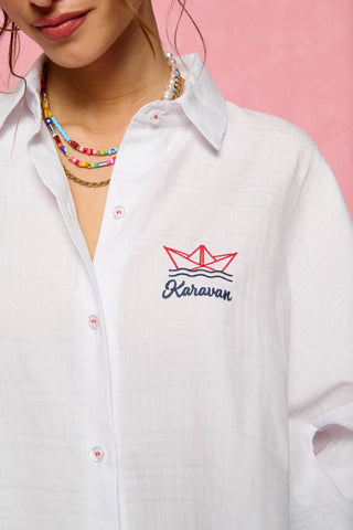 karavan clothing fashion spring summer 26 nai collection yiolanda shirt white