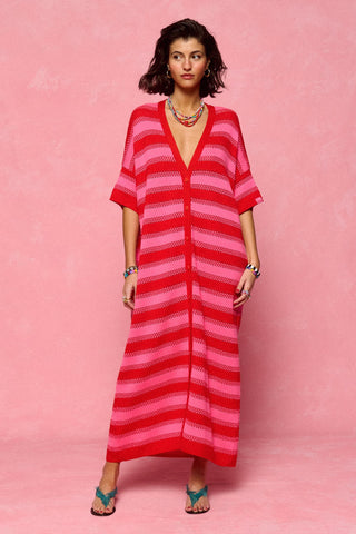 karavan clothing fashion spring summer 26 nai collection esther knitted dress candy pink