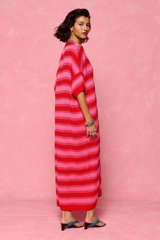 karavan clothing fashion spring summer 26 nai collection esther knitted dress candy pink