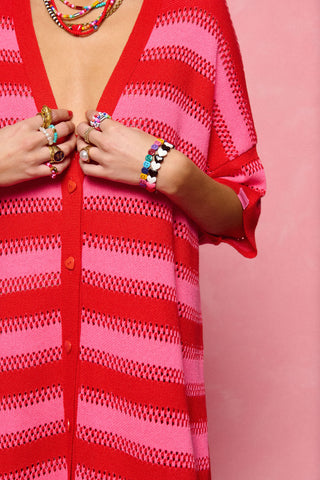 karavan clothing fashion spring summer 26 nai collection esther knitted dress candy pink