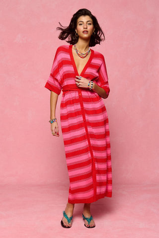 karavan clothing fashion spring summer 26 nai collection esther knitted dress candy pink