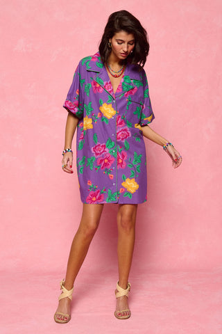 karavan clothing fashion spring summer 26 nai collection evie dress purple floral