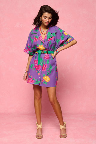 karavan clothing fashion spring summer 26 nai collection evie dress purple floral