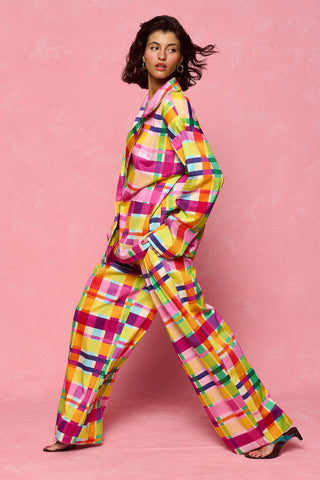 karavan clothing fashion spring summer 26 nai collection triana blazer multicolor checked