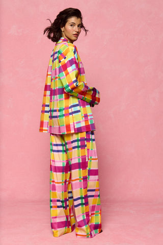 karavan clothing fashion spring summer 26 nai collection triana blazer multicolor checked