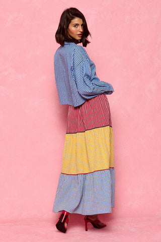 karavan clothing fashion spring summer 26 nai collection giovanna shirt blue stripes