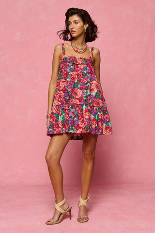 karavan clothing fashion spring summer 26 nai collection florida mini dress aqua pink purple floral 