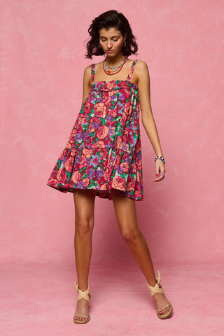 karavan clothing fashion spring summer 26 nai collection florida mini dress aqua pink purple floral 