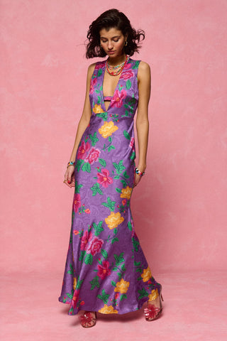 karavan clothing fashion spring summer 26 nai collection giulia dress purple floral yellow