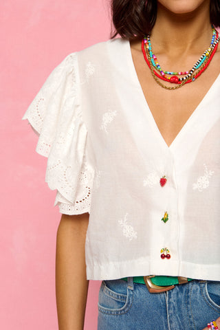 karavan clothing fashion spring summer 26 nai collection glinda shirt white