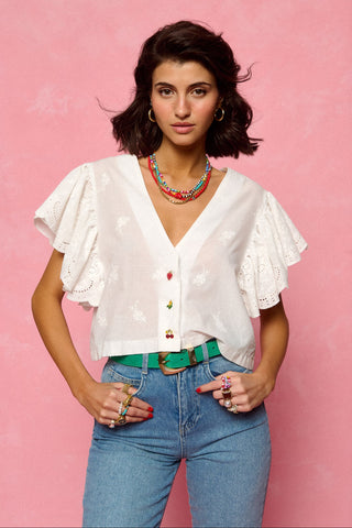 karavan clothing fashion spring summer 26 nai collection glinda shirt white