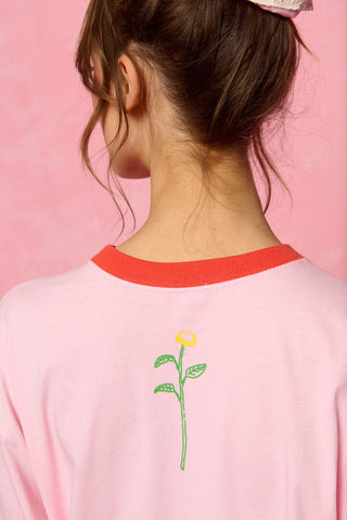 karavan clothing fashion planet homeware spring summer 26 nai collection daisies tee pink