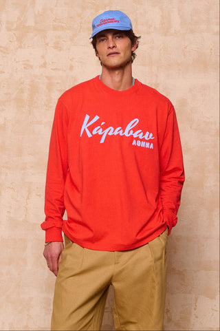 karavan clothing fashion spring summer 26 men nai collection eithan longsleeve tomato red
