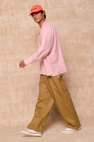 karavan clothing fashion spring summer 26 men nai collection ian shirt pink