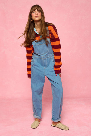 karavan clothing fashion spring summer 26 nai collection himari dungarees light blue denim