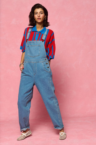 karavan clothing fashion spring summer 26 nai collection himari dungarees light blue denim