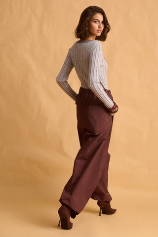 karavan clothing fashion fall winter 25 krvn homecoming collection charlie knitted bodysuit grey