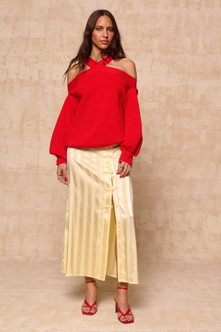 karavan clothing fashion krvn spring summer 26 nai collection noemia skirt lemon yellow