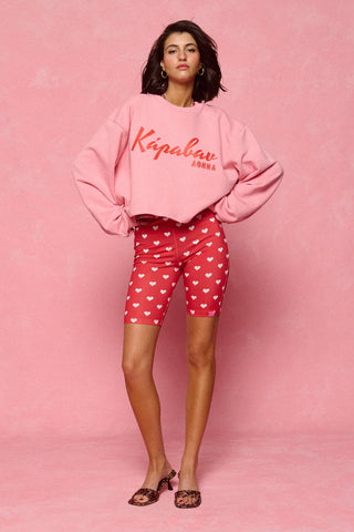 karavan clothing fashion spring summer 26 nai collection mandy cropped sweatshirt candy pink