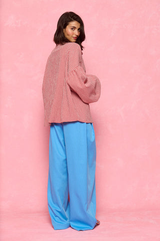 karavan clothing fashion spring summer 26 nai collection karol shirt checked red