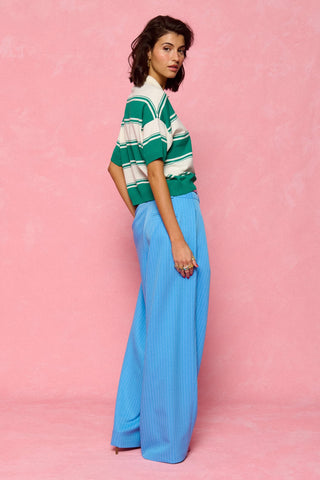 karavan clothing fashion spring summer 26 nai collection lorette knitted cropped top green white