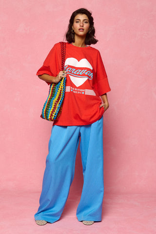 karavan clothing fashion spring summer 26 nai collection tessa tee tomato red