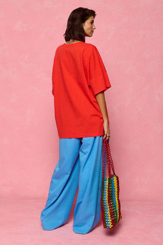 karavan clothing fashion spring summer 26 nai collection tessa tee tomato red