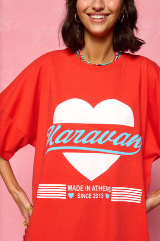karavan clothing fashion spring summer 26 nai collection tessa tee tomato red