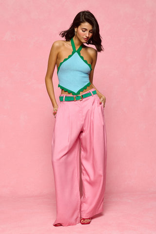 karavan clothing fashion spring summer 26 nai collection felicia knitted top ciel green