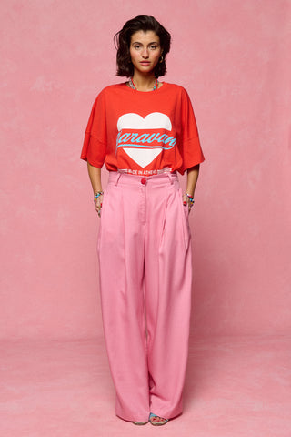 karavan clothing fashion spring summer 26 nai collection tessa tee tomato red