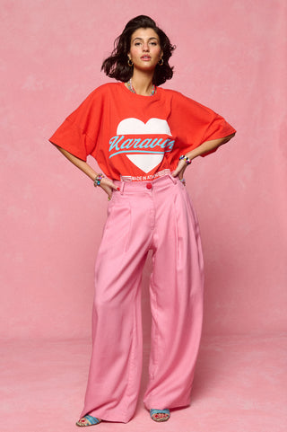 karavan clothing fashion spring summer 26 nai collection tessa tee tomato red