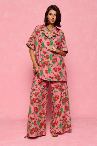 karavan clothing fashion spring summer 26 nai collection hilda trousers cherries pink